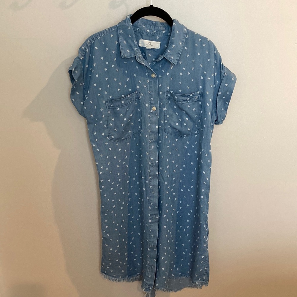 Thread & Supply dress, blue print, size S